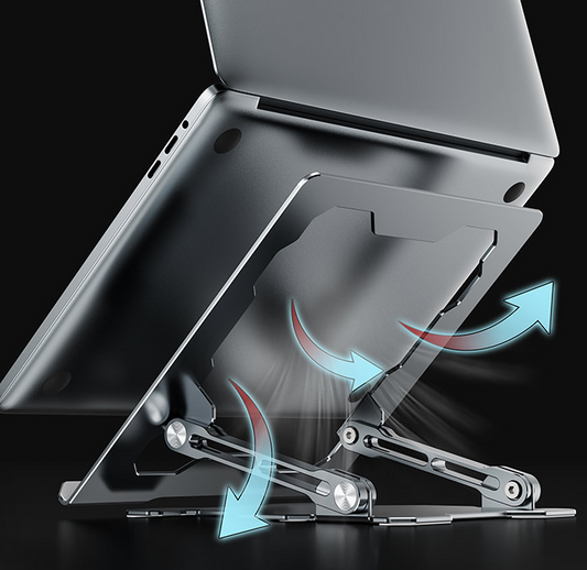 Ergonomic Laptop Stand – Adjustable Portable Computer - close-up detail view