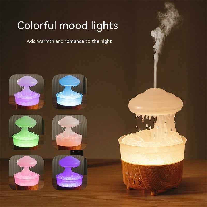 Colorful Rain Cloud Humidifier & Aroma Diffuser with Remote - Mute