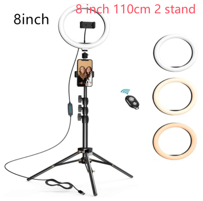 Dimmable Ring Light – Beauty - packaging and contents