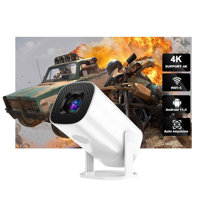 4k Hd 1080p Mini Projector – Projector Mini Household - side angle view