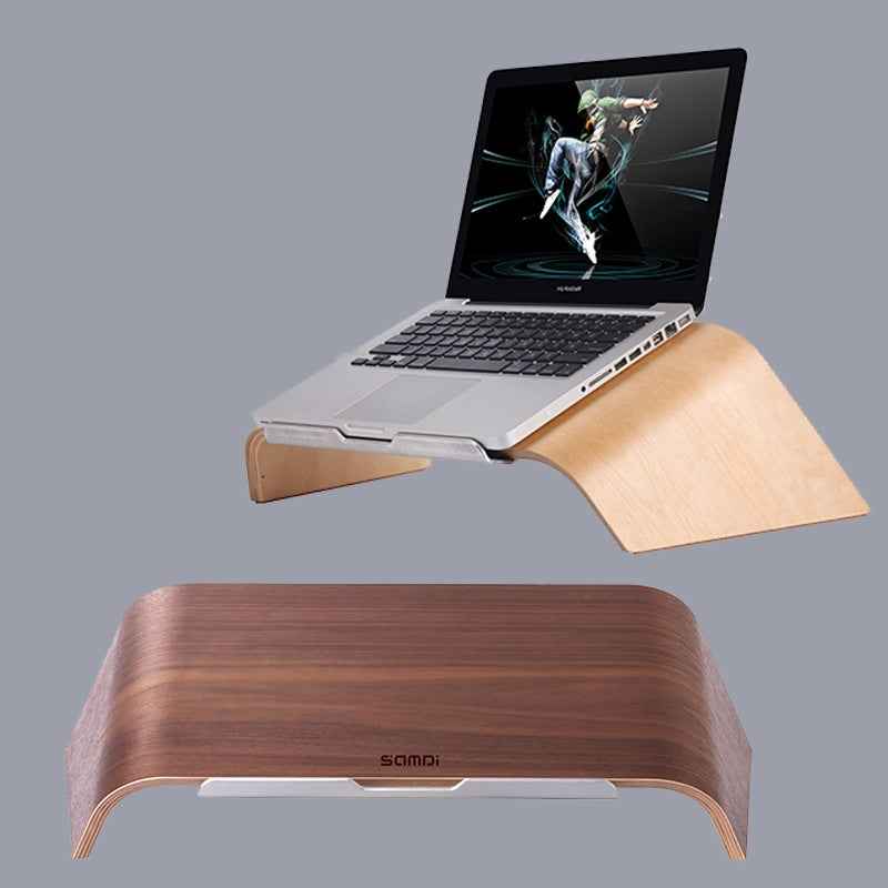 Ergonomic Laptop Stand – Wooden Laptop Tilt - Laptop Stand product overview