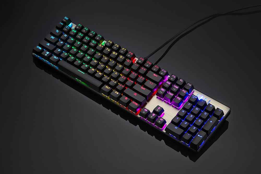 Rgb Backlit Mechanical Keyboard - in use demonstration