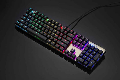 Rgb Backlit Mechanical Keyboard - in use demonstration