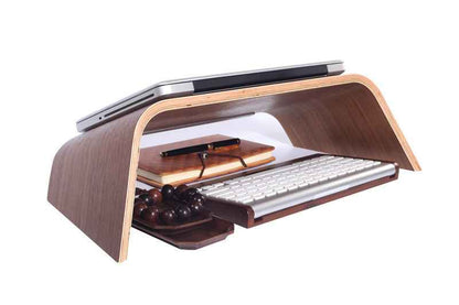 Ergonomic Laptop Stand – Wooden Laptop Tilt - size comparison