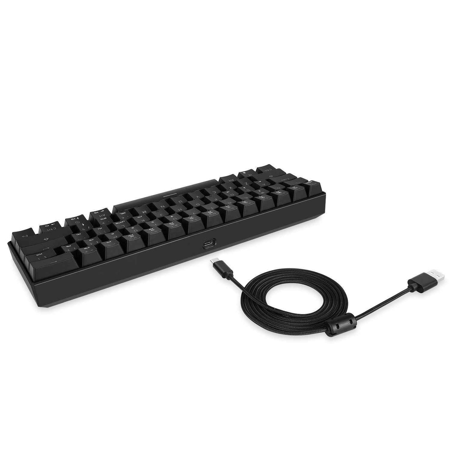 Rgb Backlit Mechanical Keyboard - side angle view