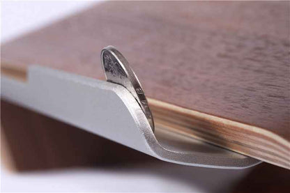 Ergonomic Laptop Stand – Wooden Laptop Tilt - close-up detail view