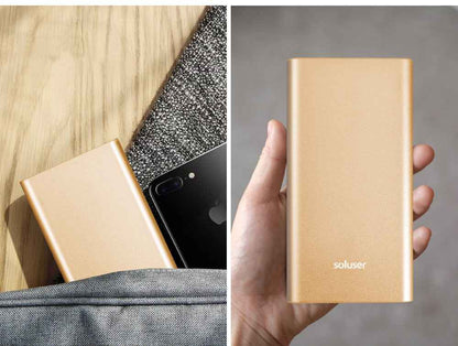 12000mah Fast Charging Portable Power Bank – Power Bank 12000mah - side angle view