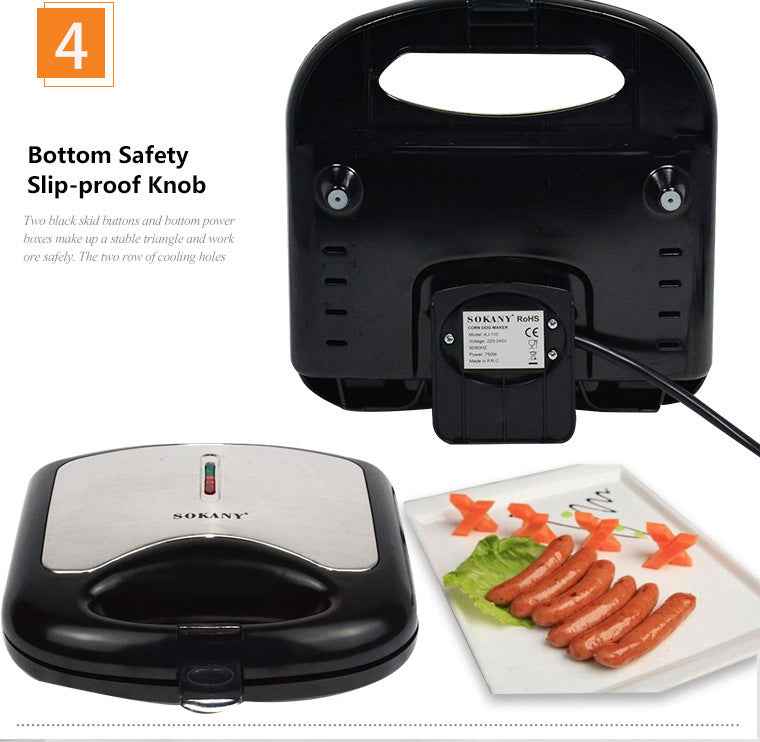 Electric Hot Dog Roller & Countertop Sausage Grill