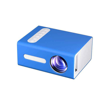 1080p Portable Mini Projector – Home Office T300 - side angle view