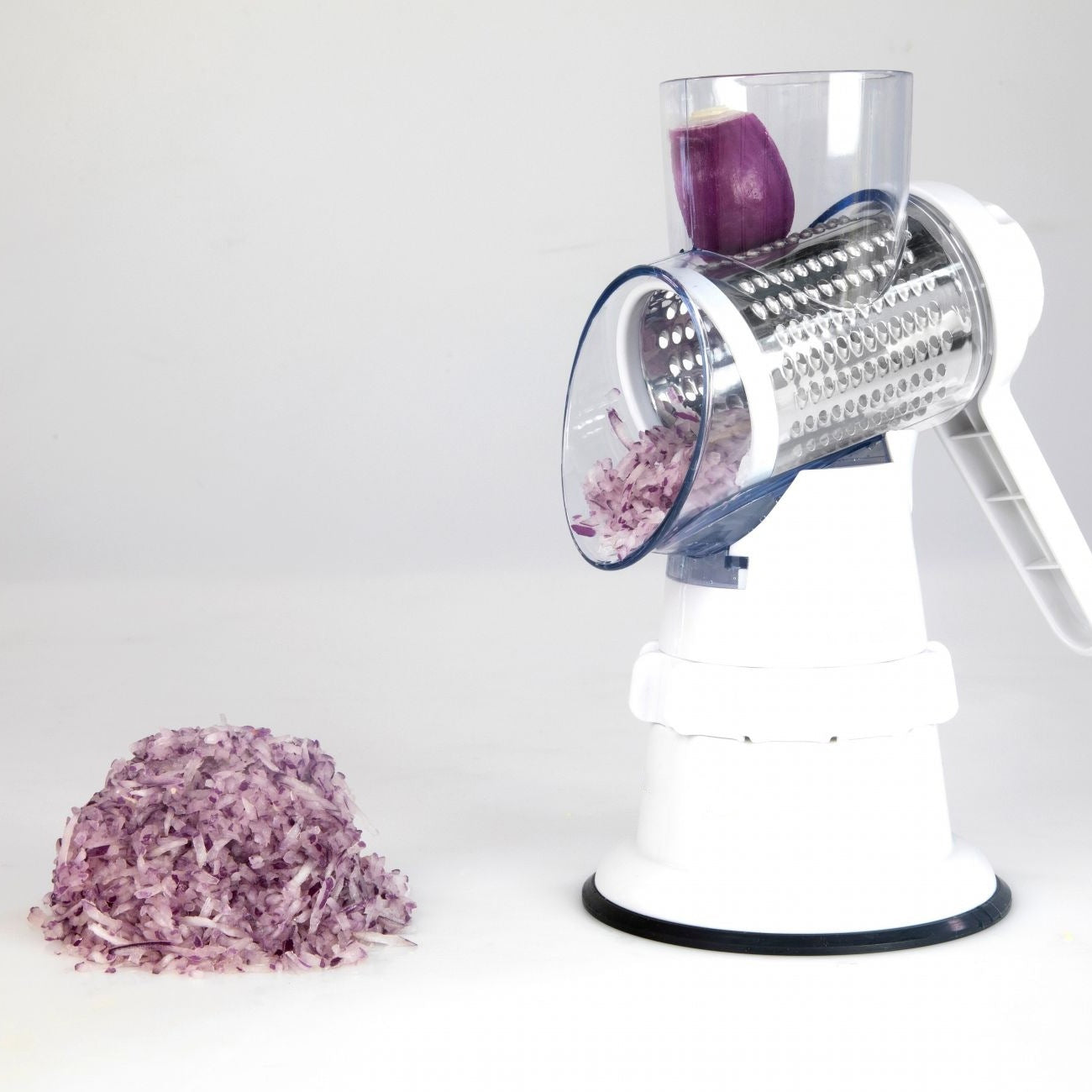 Quick-Prep 3-in-1 Rotary Vegetable Slicer & Grater