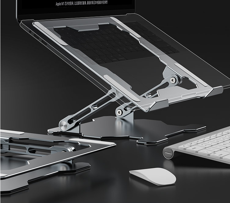 Ergonomic Laptop Stand – Adjustable Portable Computer - size comparison