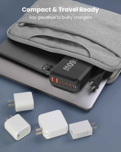 160w Fast Charging Wireless Charger – 160w Usb-C Charger - in use demonstration