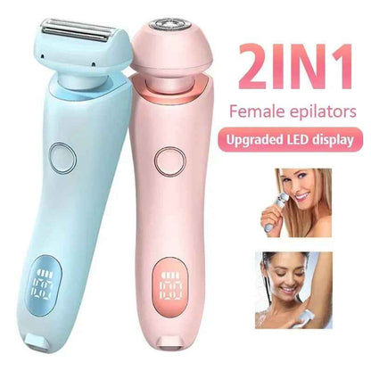 2-in-1 USB Rechargeable Women's Epilator & Full Body Electric Trimmer