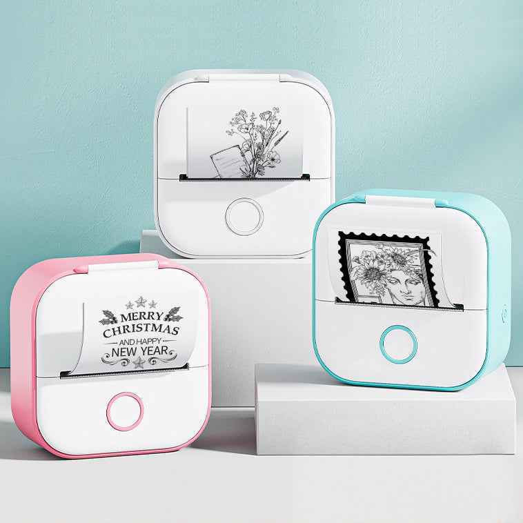 Portable Bluetooth Thermal Label & Mini Photo Printer
