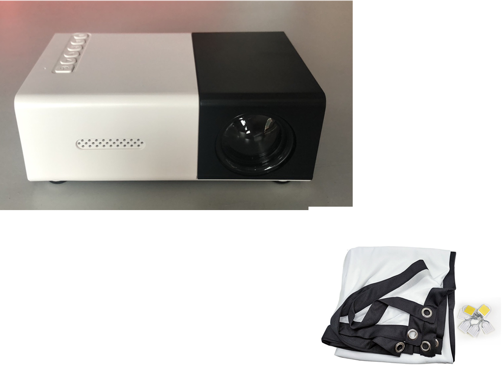 1080p Portable Mini Projector – 1080p - lifestyle usage shot