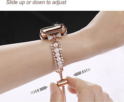 Waterproof Smart Watch – Pearl Bracelet Band - connection ports detail