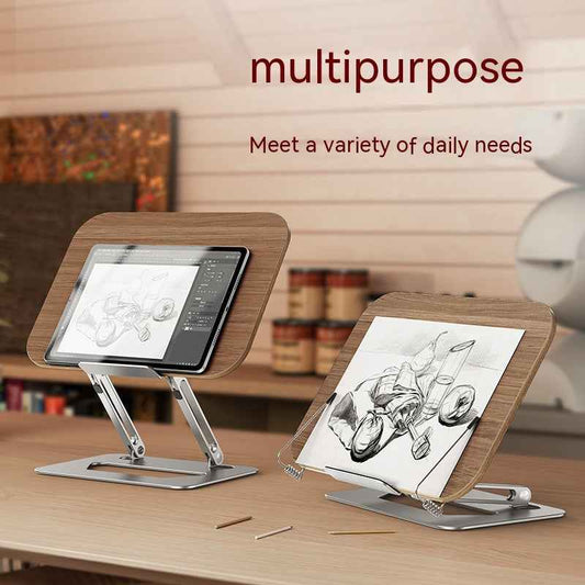 Ergonomic Laptop Stand – Wooden Reading Rack - Laptop Stand product overview