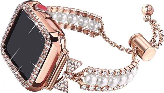 Waterproof Smart Watch – Pearl Bracelet Band - in use demonstration