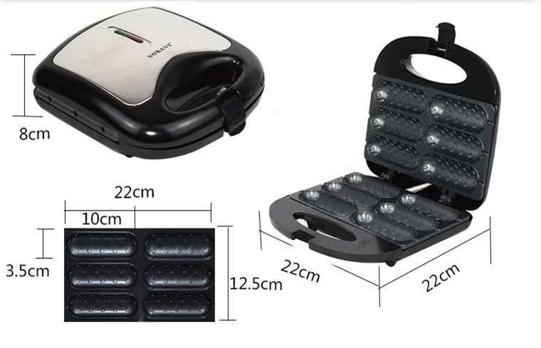 Electric Hot Dog Roller & Countertop Sausage Grill