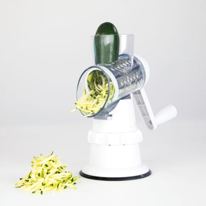 Quick-Prep 3-in-1 Rotary Vegetable Slicer & Grater