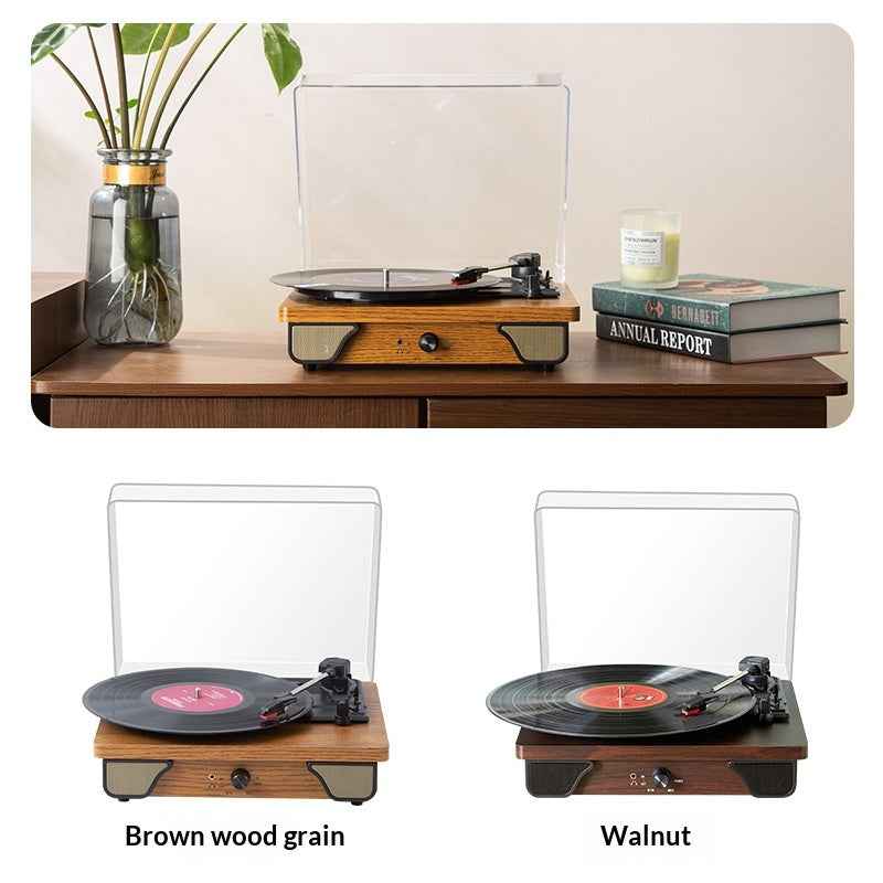 Waterproof Portable Bluetooth Speaker – Turntable - side angle view