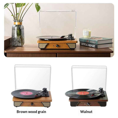 Waterproof Portable Bluetooth Speaker – Turntable - side angle view
