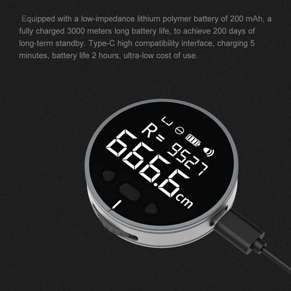 High-Precision Digital LCD Electronic Tape Measure & Ruler